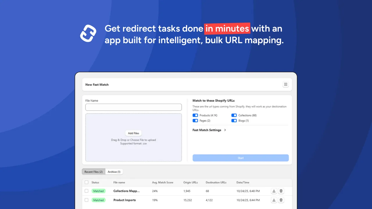 bulk url redirect mapping spreadsheet - Magento to Shopify Plus Migration: Technical Blueprint