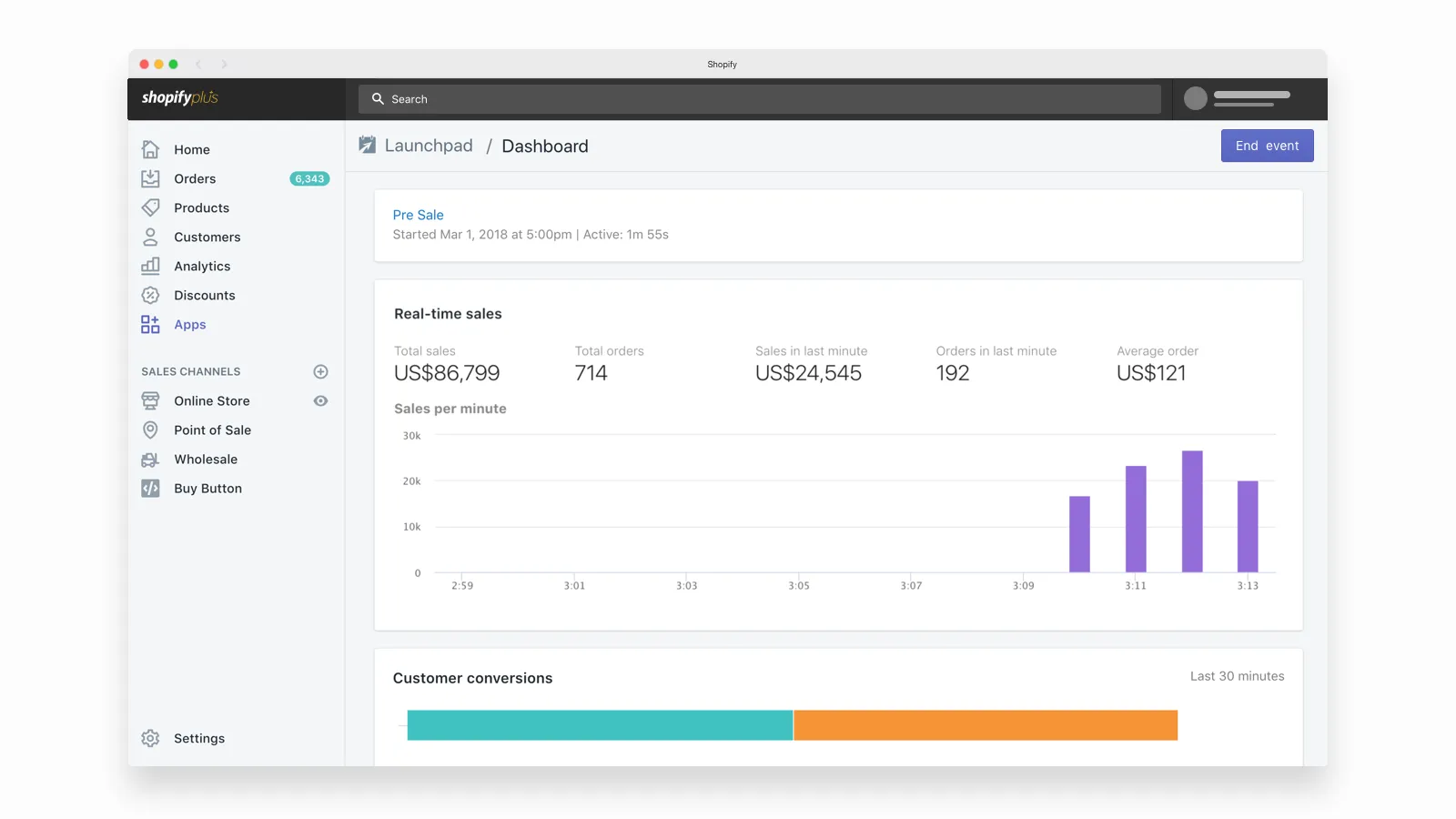shopify launchpad flash sale dashboard - Scale Shopify Plus: Enterprise Growth Playbook [2026]