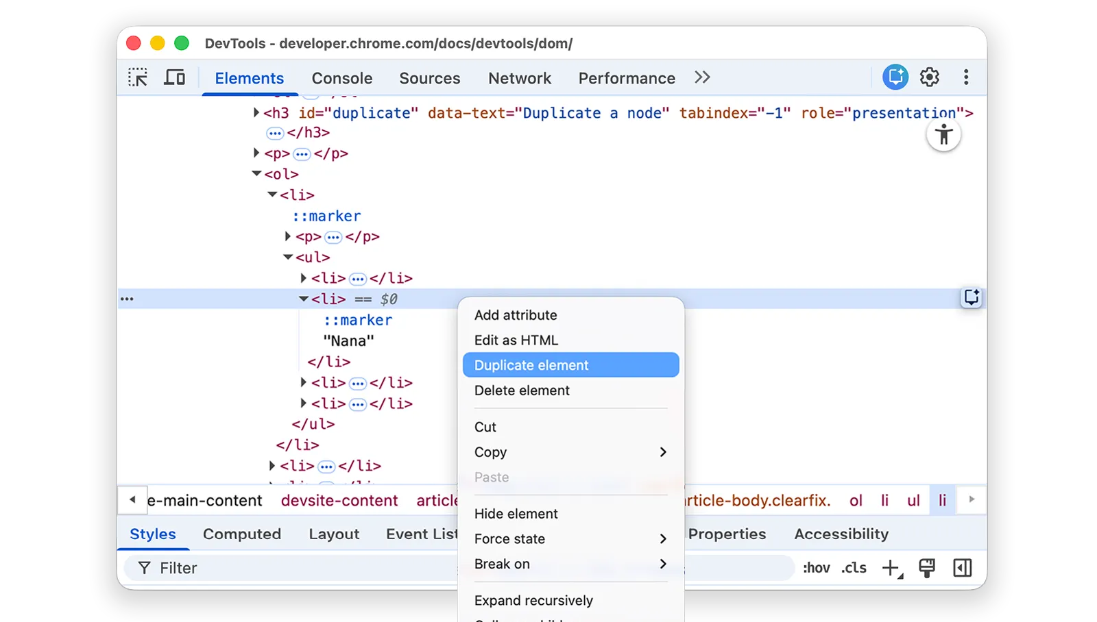 chrome devtools dom code comparison - JavaScript SEO Checklist: Shopify Enterprise Rendering [2026]