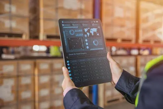warehouse inventory management tablet screen - Shopify Plus Flow: Automating ERP &amp; CRM Workflows