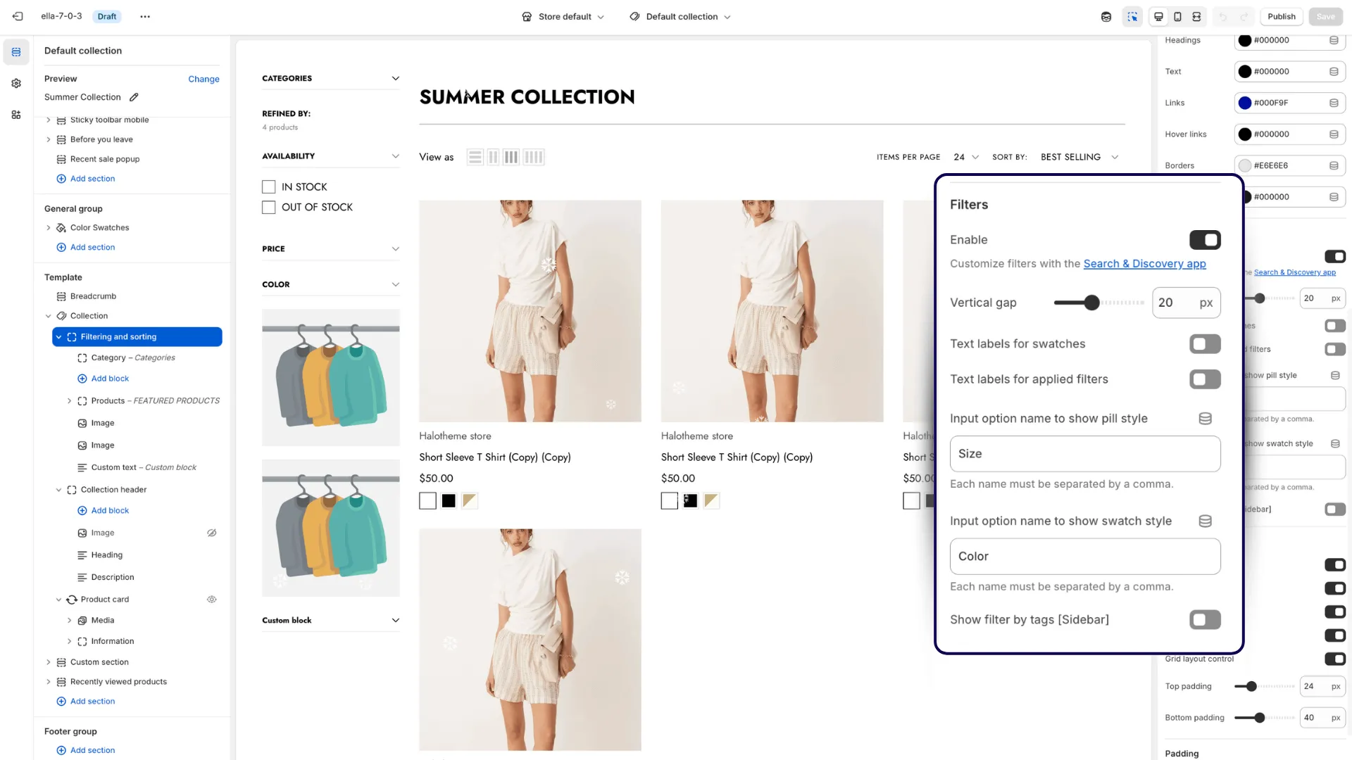 shopify collection page sidebar filters - Programmatic SEO for Shopify Plus: Indexing Filter Pages Safely