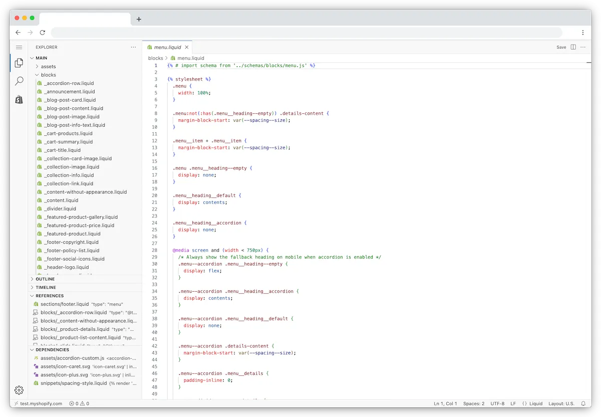 shopify liquid code editor screen - App-Free Shopify Schema: High-Performance JSON-LD Guide