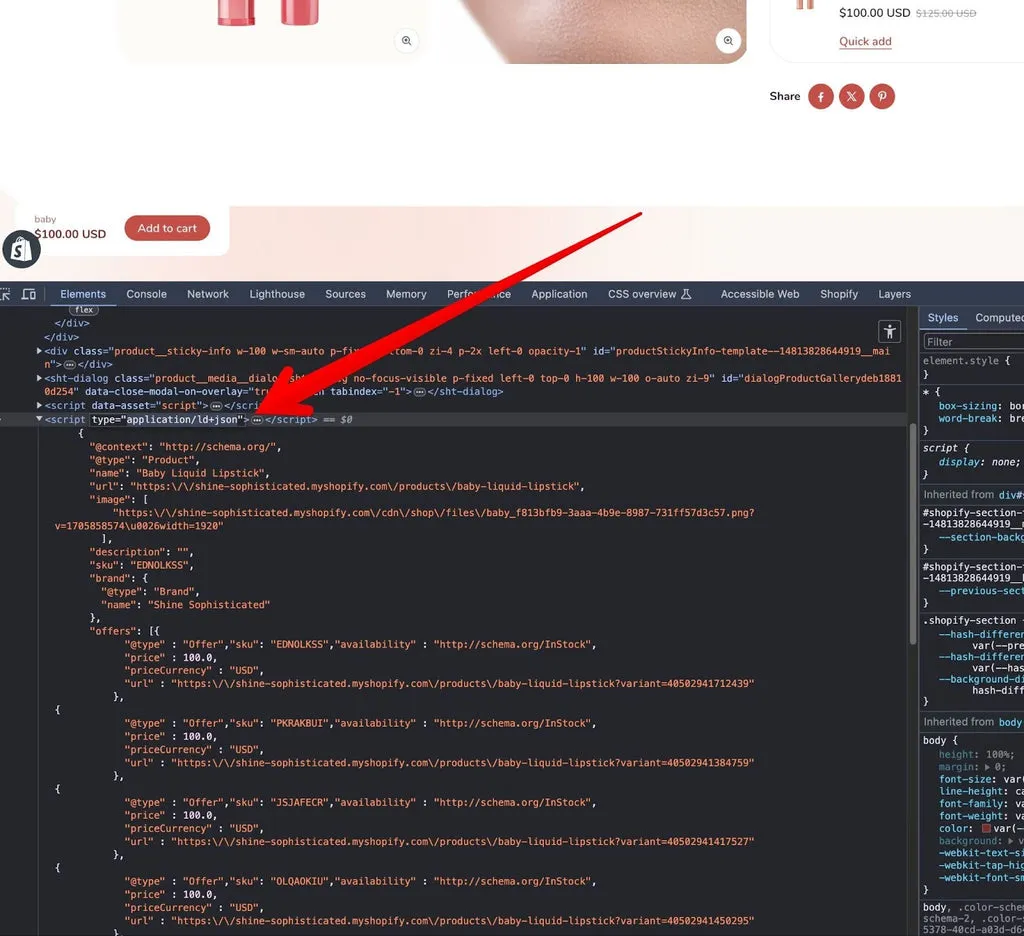 shopify schema markup code editor - Shopify Technical SEO Audit Checklist (2026 Guide)