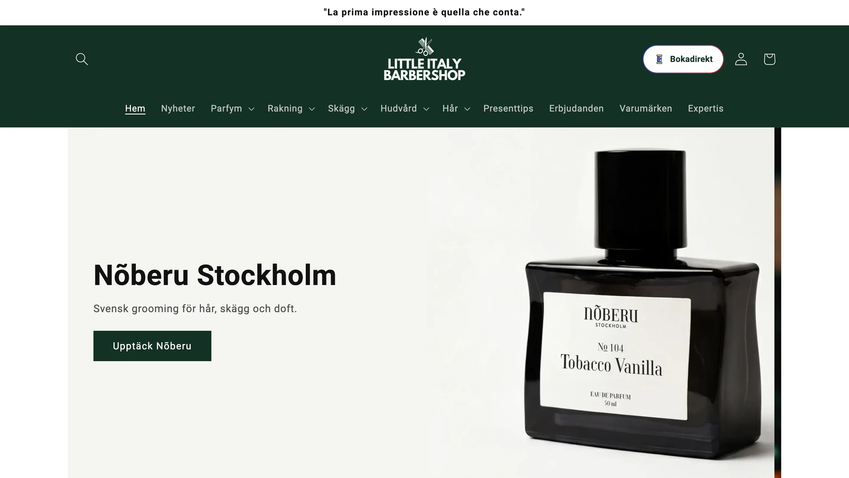 Little Italy Barber project case study screenshot