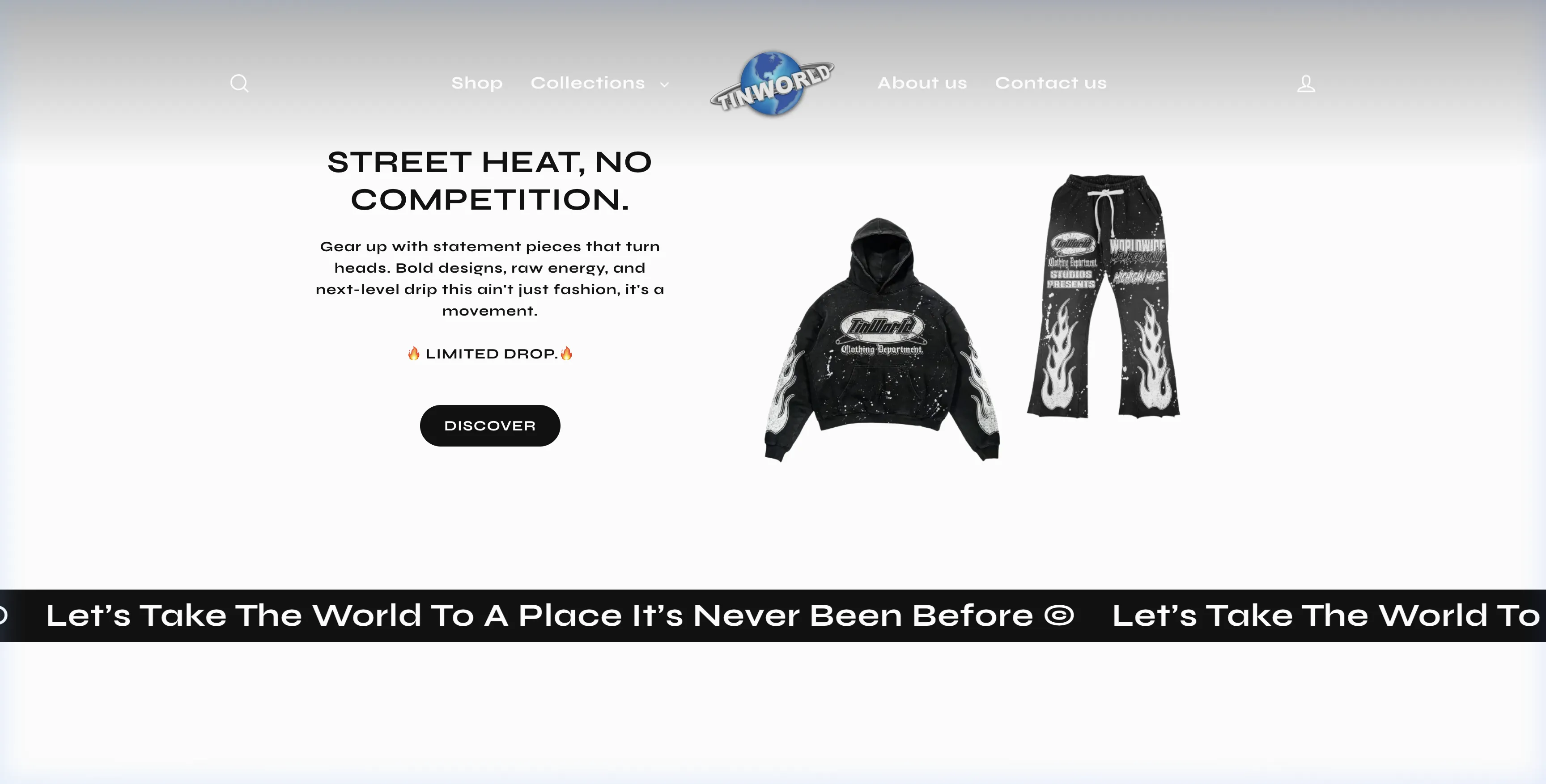 Tin World project case study screenshot
